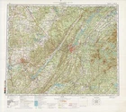 Russian Soviet Military Topographic Map - CHATTANOOGA (USA, Tennessee), ed.1983