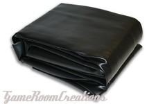 7' Fitted Pool Billiard Snooker Table Cover Heavy Duty Naugahyde Black