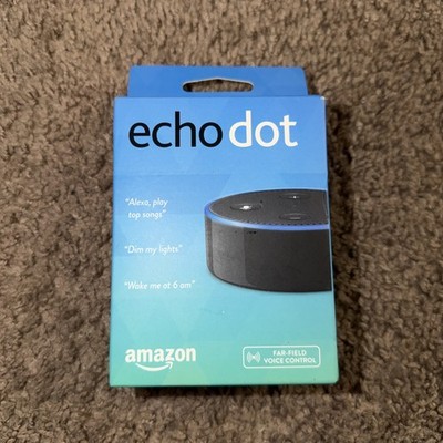 New Sealed Amazon Echo Dot 2nd Gen Smart Speaker Alexa Voice Control Black