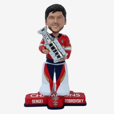 Sergei Bobrovsky Florida Panthers 2024 Stanley Cup Champions Bobblehead Hockey