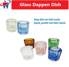 Dental Glass Dappen Dish To Hold acrylic liquid, powder and other liquids, 2/Pk