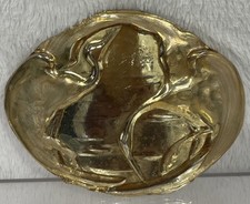 Vintage 80's Charmant Belts Flamingo Belt Buckle Crane Heron