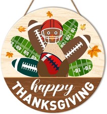 Thanksgiving Door Sign Fall Decor Turkey Harvest Wall