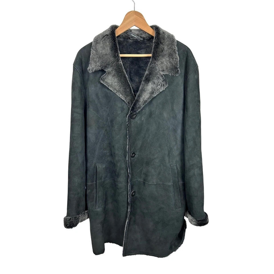 Cole Haan студии из овчины стриженный мех с подкладкой зимнее пальто размер L - Изображение 2 из 4