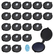 20Pcs Mini Fingerprint Ink Pad, 2.4 Inch Blue Ink Stamp Pad