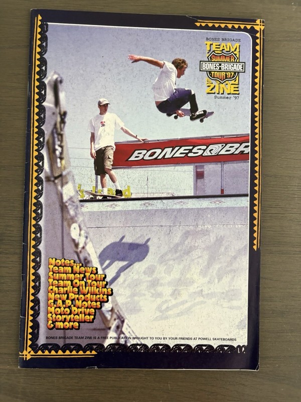 Bones Brigade Team Zine Summer Tour 1997