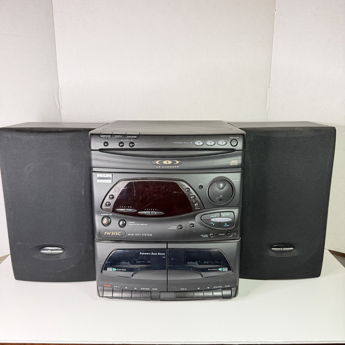 philips magnavox FW315C/37 mini system set, No Power Cord