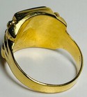 1950s 22K Alaska Gold Nuggets Green Jade Ring Custom 11.098 Grams Size 13.5 — photo 5
