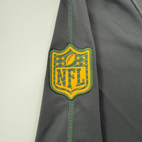Green Bay Packers Shirt Mens 4XL Gray NFL Football Dri Fit Long Sleeve Nike - Picture 5 of 11