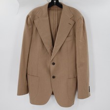 SUITSUPPLY Sport Coat Mens 46R Wool Cashmere Havana Patch Wide Lapel Slim Fit