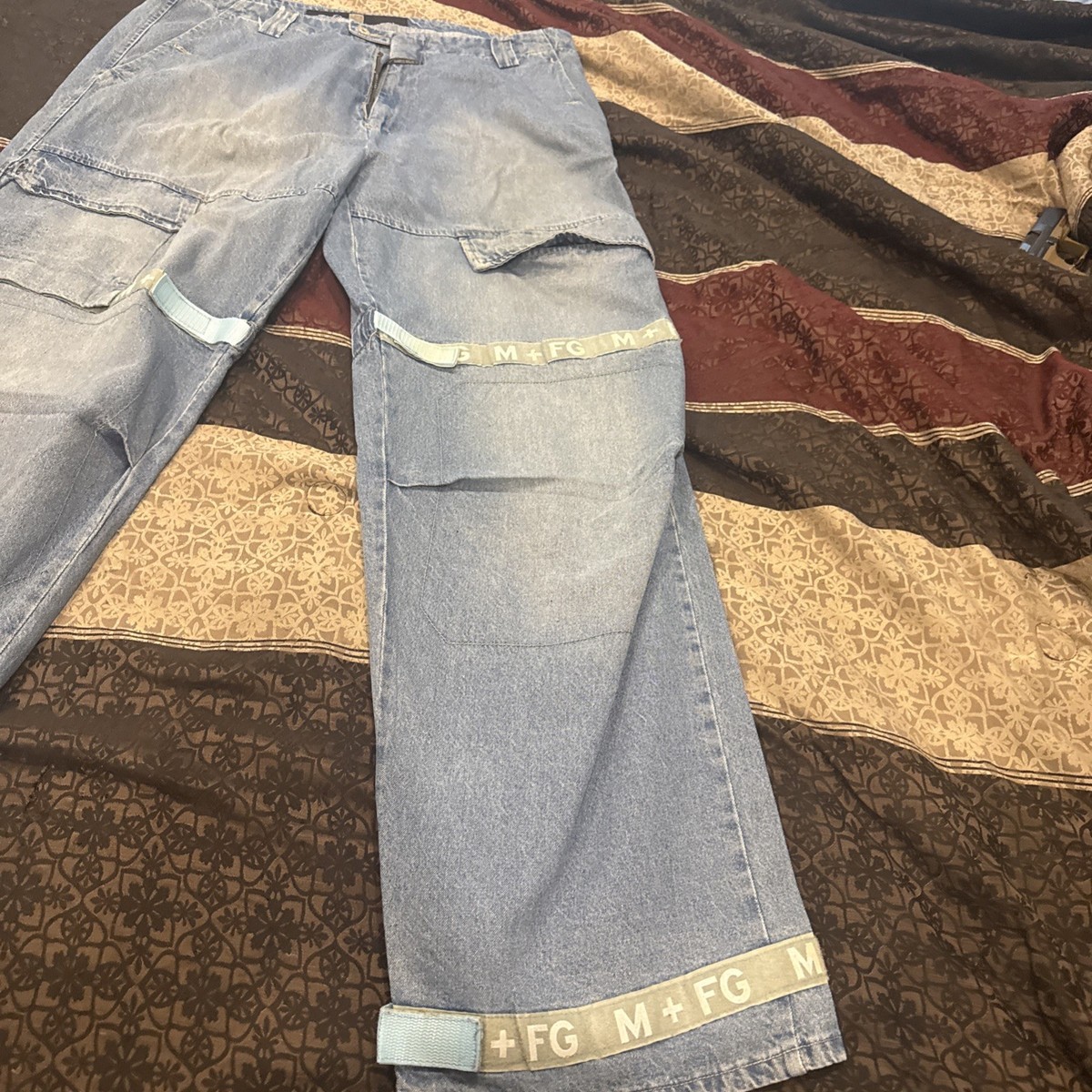 Le Jean De Marithe Francois Girbaud Blue Jeans Size 42x36 Gray