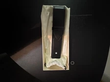 Montblanc Pen Pouch 14309 Black Leather Meisterstück Case 1 Pen - Italy New Box