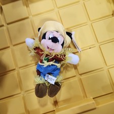 Disney World 8" Mini Bean Bag Plush Scarecrow Mickey Mouse New with Tags J17