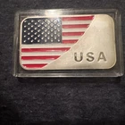 1 oz Colorized American Flag Silver Bar .999% FINE US SILVER.