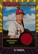 2024 Topps Heritage Clubhouse Collection Relic Gold /99 #CCR-TF T.J. Friedl