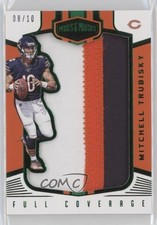 2017 Panini Plates & Patches Full Coverage Green 8/10 Mitchell Trubisky 5m1
