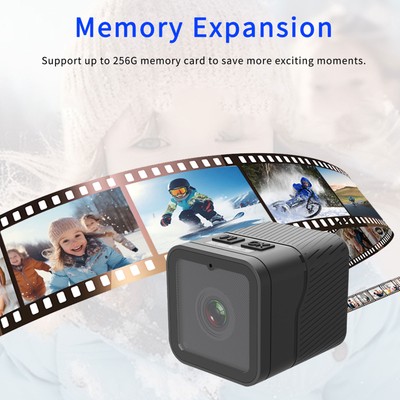WiFi Action Camera 1080P IP68 Waterproof 256G Expand Portable Small Sports Ca CB