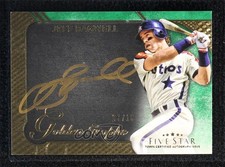 2017 Topps Five Star Golden Graphs Green 7/15 Jeff Bagwell #GG-JB Auto HOF 3q7