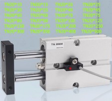 TN20*10X15/20/30/40/50~500 Double Rod Aluminum Alloy Pneumatic Air Cylinder TDA