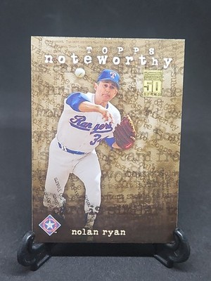 2001 Topps Noteworthy - Nolan Ryan #TN32