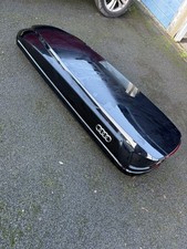 GENUINE AUDI 320L GLOSS BLACK ROOF BOX  WITH KEY RRP £995
