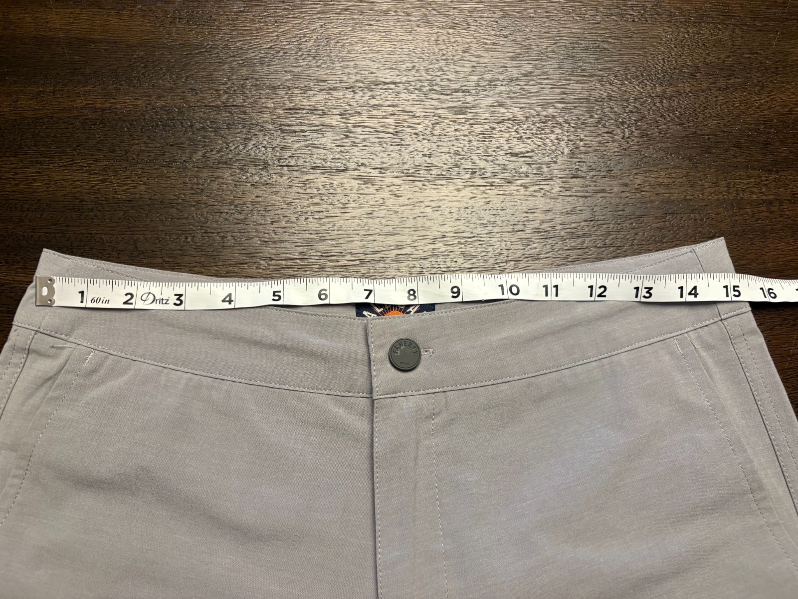 Faherty Mens Gray Drawstring Performance Stretch … - image 7