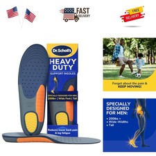 All-Day Comfort Orthotic Insoles with Extra Cushioning for Wide Feet - Men 8-14