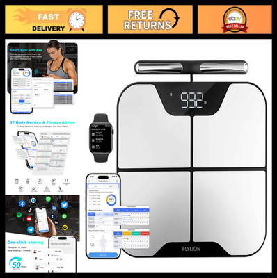 Body Weight Smart Scale with Handle - 8-Electrode Body Composition Analyzer, BMI