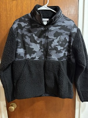 Reebok Women's Gravity Sherpa Jacket size XS Long Sleeve Full Zip Pockets