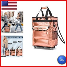 BALEINE Reusable Grocery Bag On Wheels, Foldable Rolling Tote Bag Baleine-1768