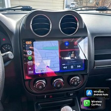 Apple Carplay Car Stereo Radio GPS Android 15 For Jeep Patriot Compass 2009-2016