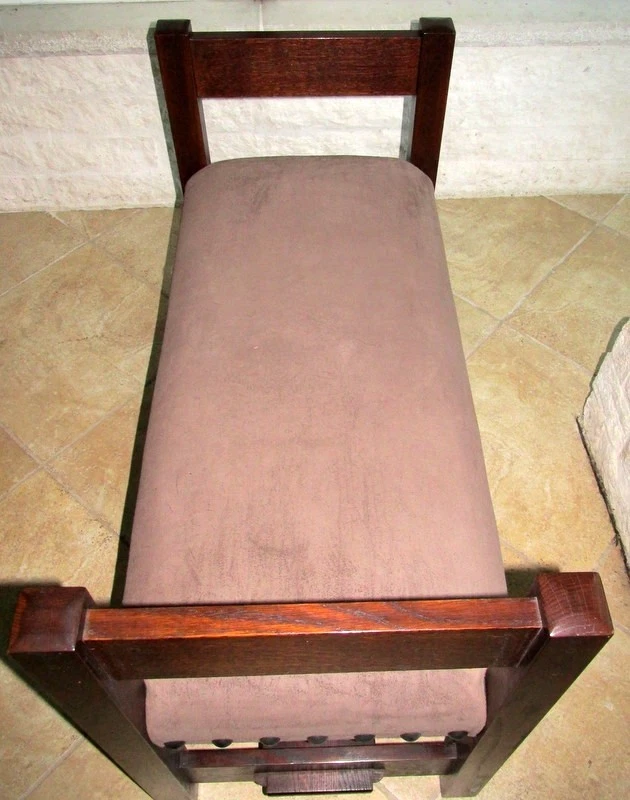 BANCO GRANDE DE ROBLE ASERRADO EN CUARTOS STICKLEY/GUSTAV Foto 2 de 4