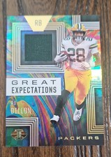 2020 Panini Illusions - Great Expectations Relics AJ Dillon #GE22 (MEM, RC)
