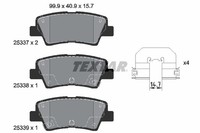 1X Textar 2533703 Bremsbelagsatz Scheibenbremse FüR KIA Hyundai