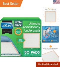 Extra Large Super Absorbent Disposable Bed Pads for Chronic Incontinence Ultr...