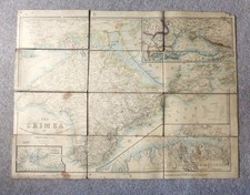 Antique Crimean War James Wyld 1855 Map Crimea Officer 3rd Bat Grenadier Guards