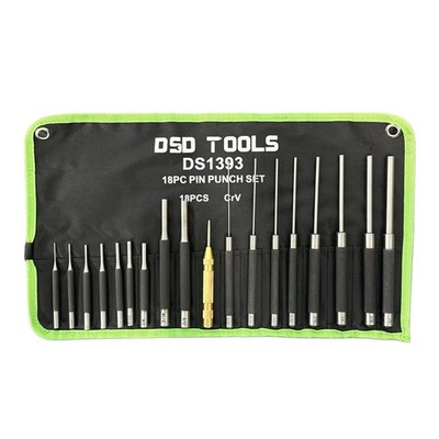 18-teiliges Splinttreiber, Drift-Set mit automatischem Zentrierstanzer