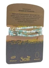 Scout Curated Wear Amazonite Stone Of Courage Braclet And Necklace Convertible