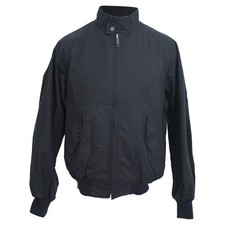Burberry Zip-Up Bomber Jacket In Cotton Men Black Size 44