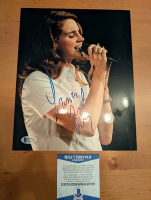 Autogrammkarte Lana Del Rey Beckett Zertifikat