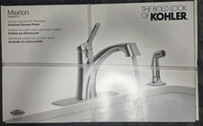 Kohler Maxton R22868-CP Single-Handle Kitchen Faucet with Side-Spray In Chrome