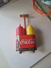Vintage Coca Cola Ketchup Mustard Retro Diner Restaurant Tin Spice Holder
