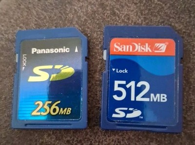 SanDisk (256MB & 512MB) SD Digital Camera Memory Cards