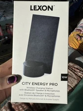 New In Box Lexon City Energy Pro Wireless Charging Station -  Black - NIB