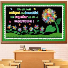 Spring Flowers Bulletin Board Decorations Set, Spring Tree Bulletin Board Cla...