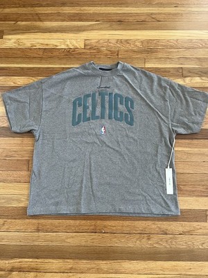 Fear of God Boston Celtics NBA x ESSENTIALS T-Shirt. Large. NEW w/ TAGS - Gray