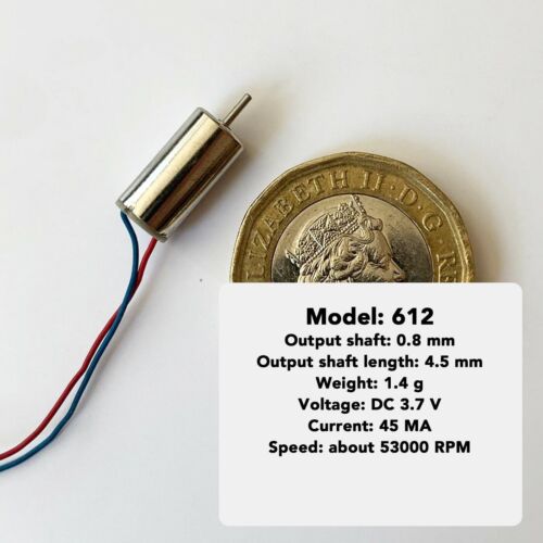 Coreless DC Motor 3.7v Micro RC (0408 412 612 615 617 716 720 816 8520 1020) -UK - Picture 4 of 25