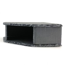Corner SLATE Cave Stone Rock for Bristlenose Pleco AQUARIUM Fish Tank Vivarium