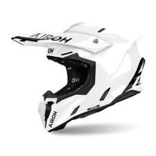CASCO 2024 AIROH TWIST 3.0 BIANCO LUCIDO MOTOCROSS OFF ROAD NUOVO MX ECONOMICO QUAD BMX