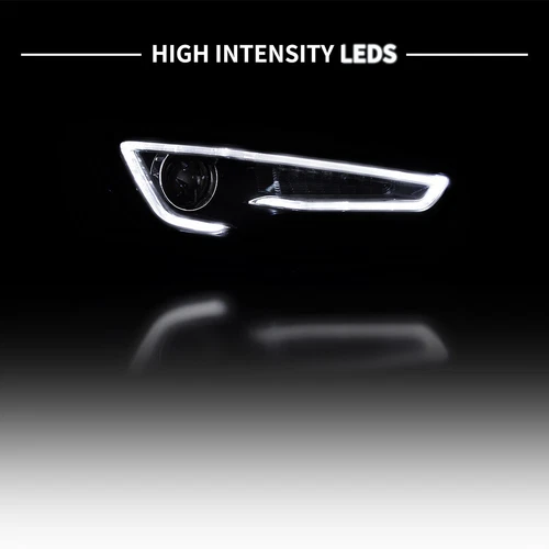 Blackout Vland LED Headlights For 2008-2017 Mitsubishi Lancer EVO X W/Demon Eyes - Bild 8 von 12